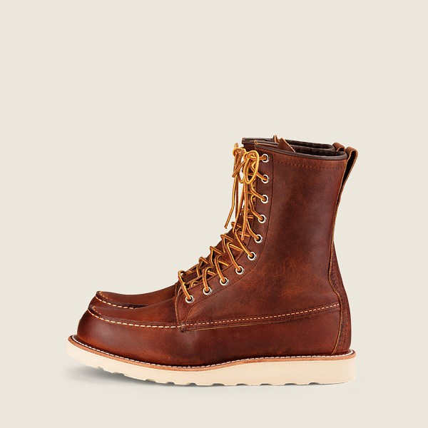 Red Wing Heritage Boots Classic Moc - 8-Inchr Rough & Tough Læder - Brune - Herre 4258-FRDIB